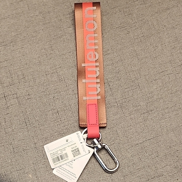 Lululemon Pink and Brown Keychain - Picture 1 of 4